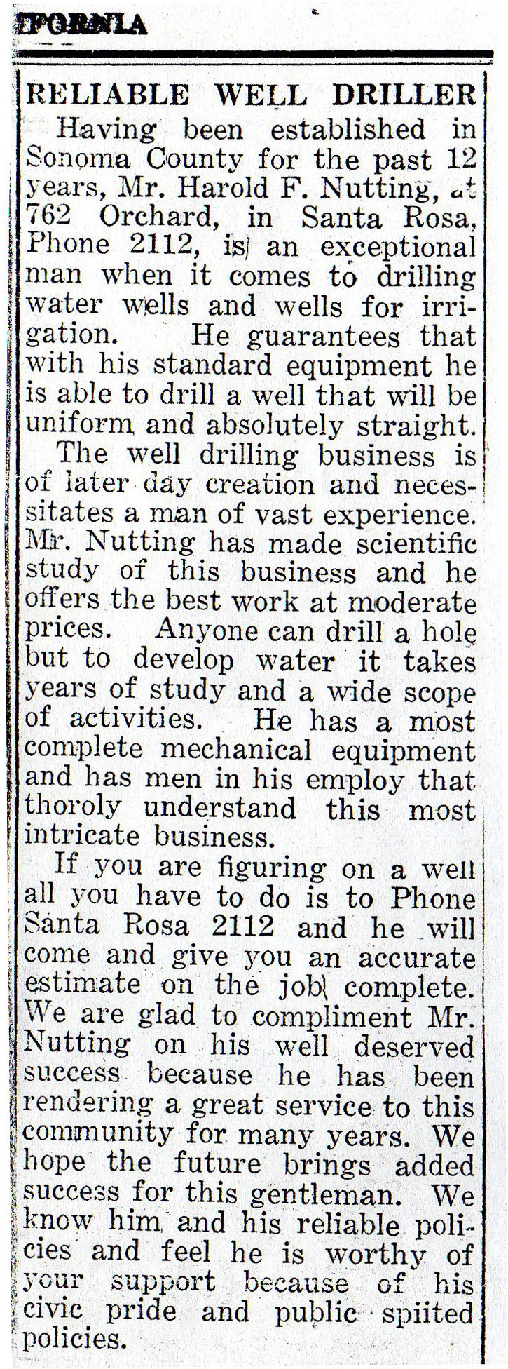 An article from 1934 covering Nutting and Jensen.